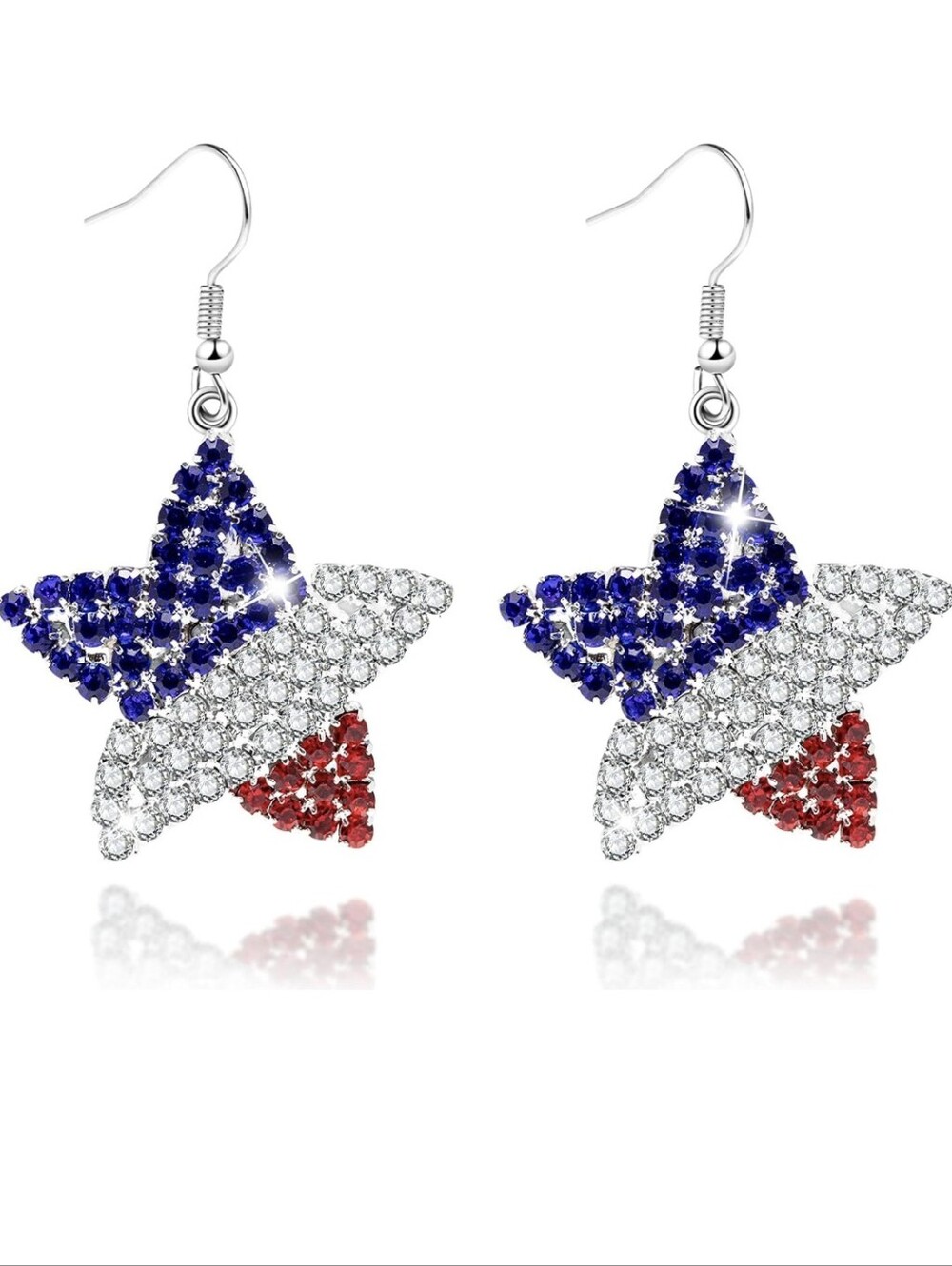 4th of July Independence Day Patriotic Earring for Women American Flag Dangle
